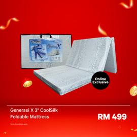 Generasi X CoolSilk 2.0 3" Foldable Mattress